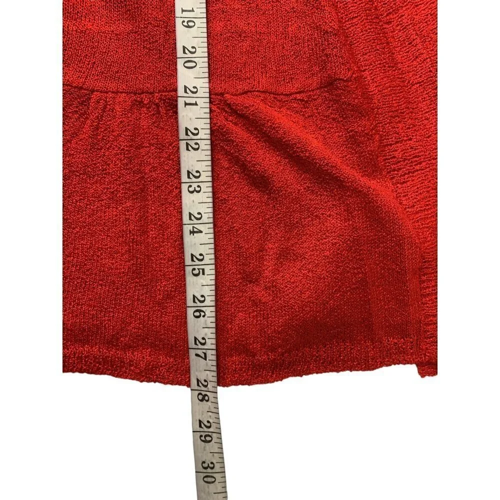 Dressbarn Women's Cherry Red Cardigan